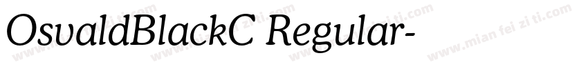 OsvaldBlackC Regular字体转换